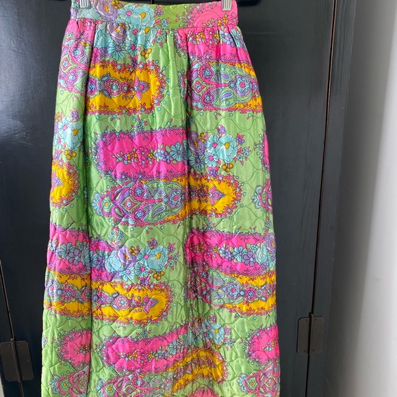 Multi colored long skirt with various designs